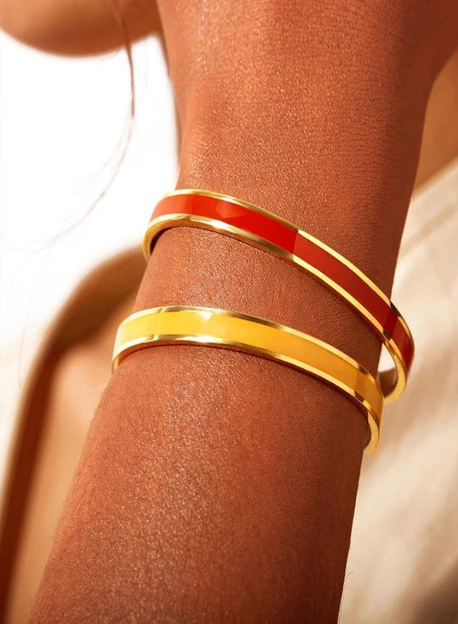 BlingNook Let Them Motivational Color Bangle, Stainless Steel Self Worth Inspirational Cuff Bracelets with Hidden Message Engraved Friendship Bracelet Jewelry Gift for Women Sorority Sisters Friends(Gold Black) - Image 4